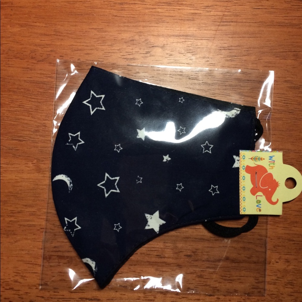 Navy Blue Star design reusable face mask